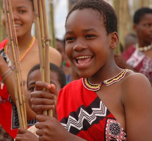 Pueblo tradicional en Eswatini