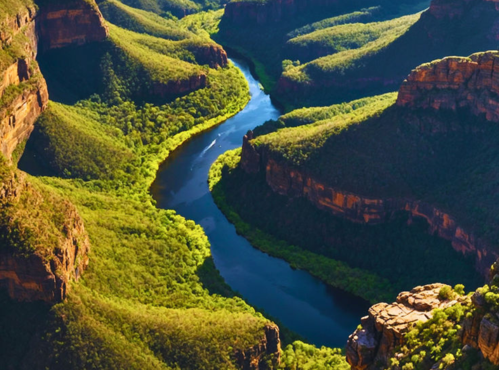 Paisaje del Blyde River Canyon en la Ruta Panorama de Sudáfrica