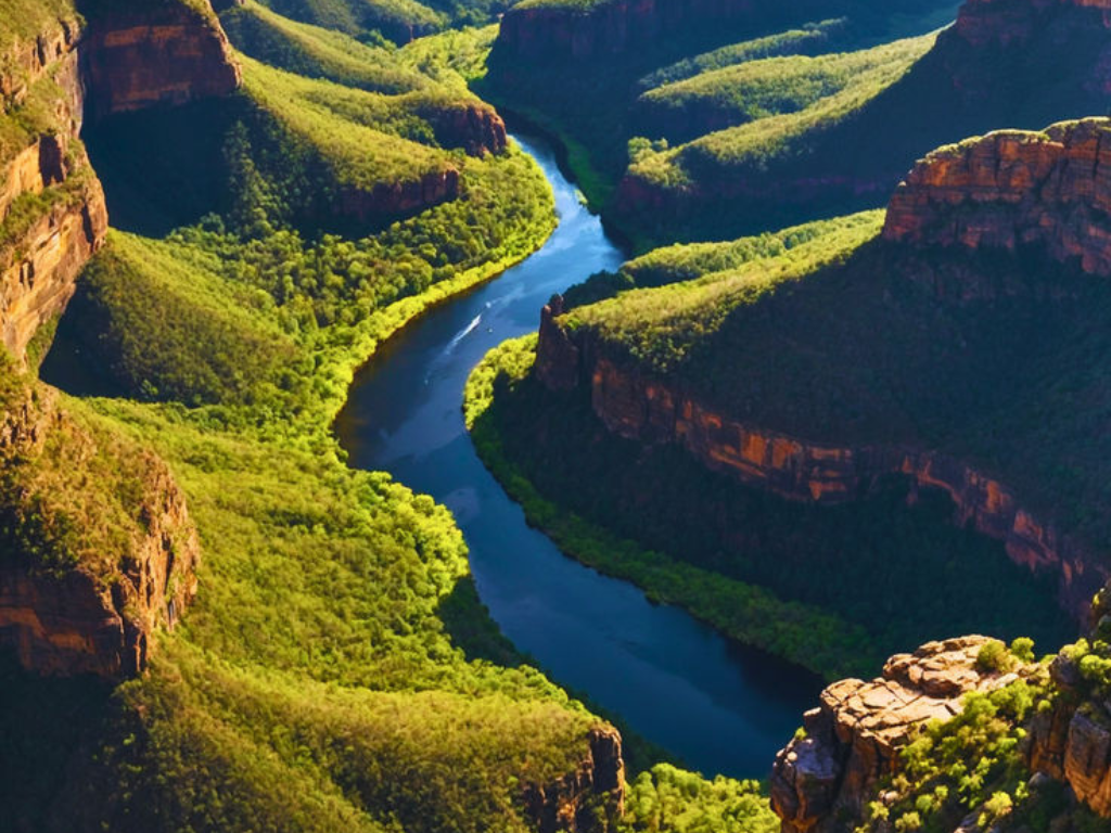 Paisaje del Blyde River Canyon en la Ruta Panorama de Sudáfrica